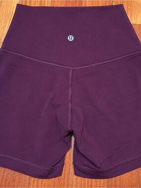 ✨ NWT Lululemon Align High-Rise 6” Shorts Size 0 Deep Plum Nulu